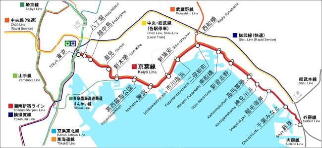 地图京叶线