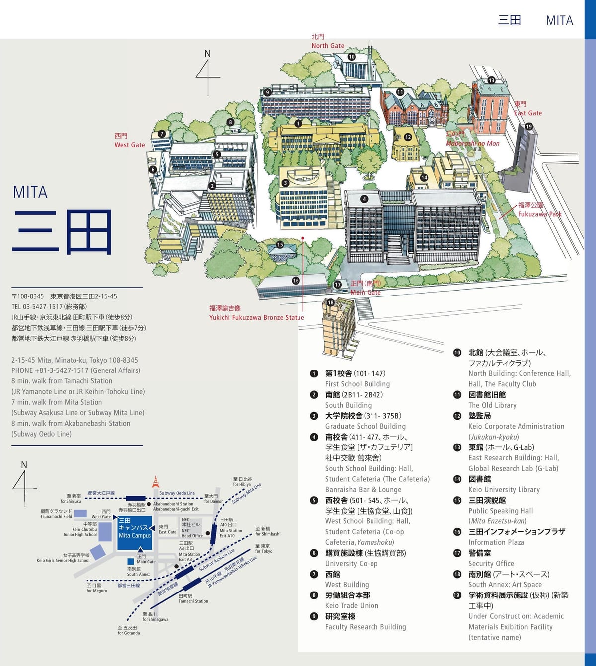 地图庆应义塾大学