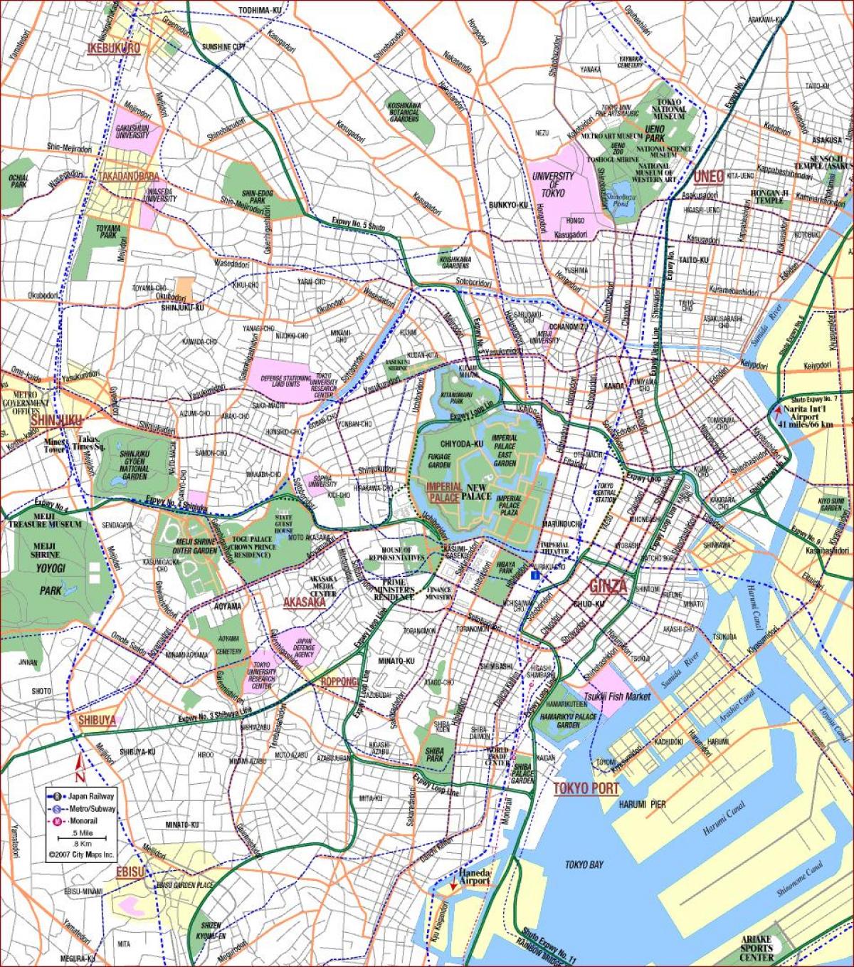 城市东京地图