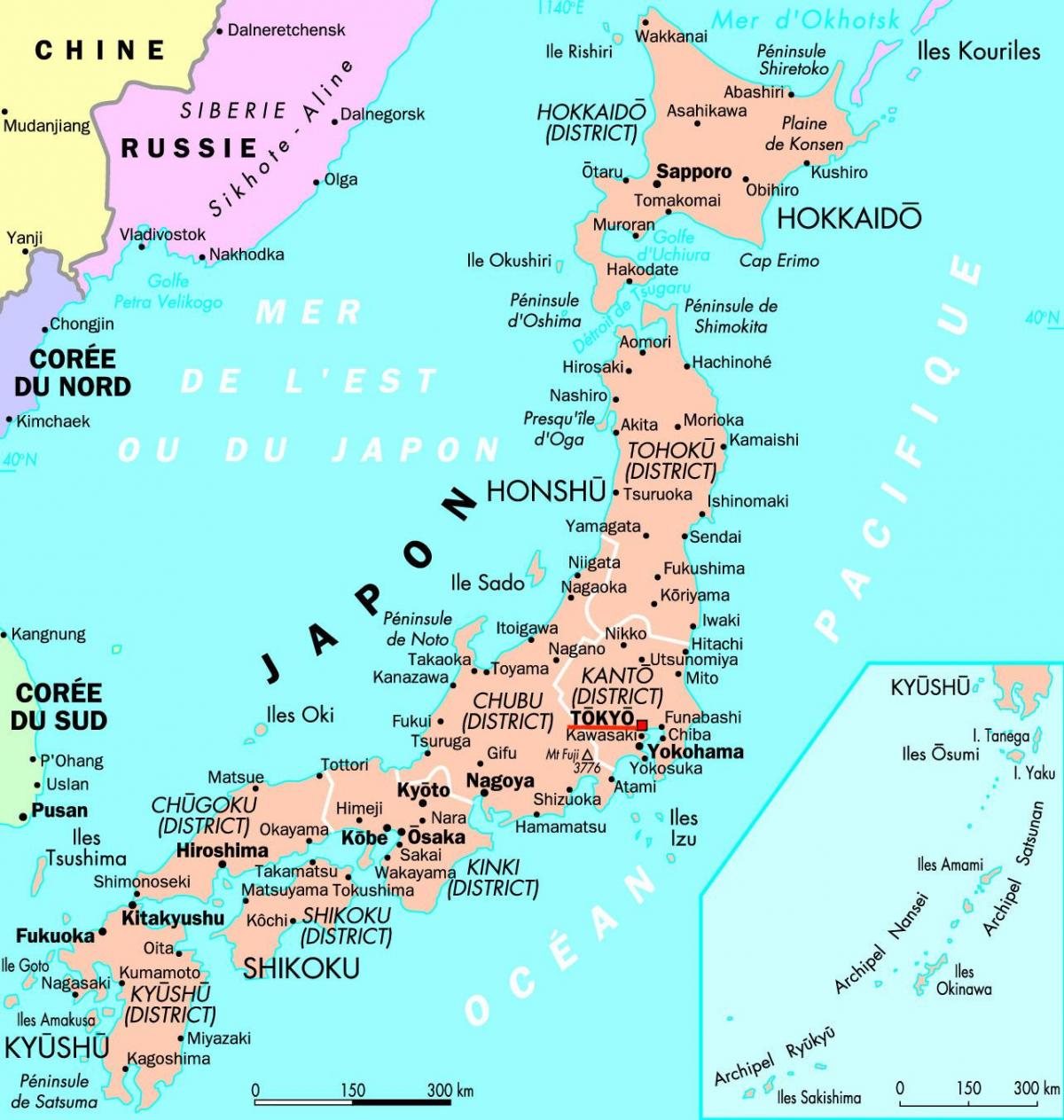 地图的日本东京