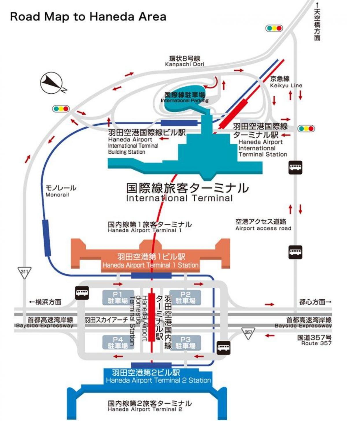羽田国际机场的地图