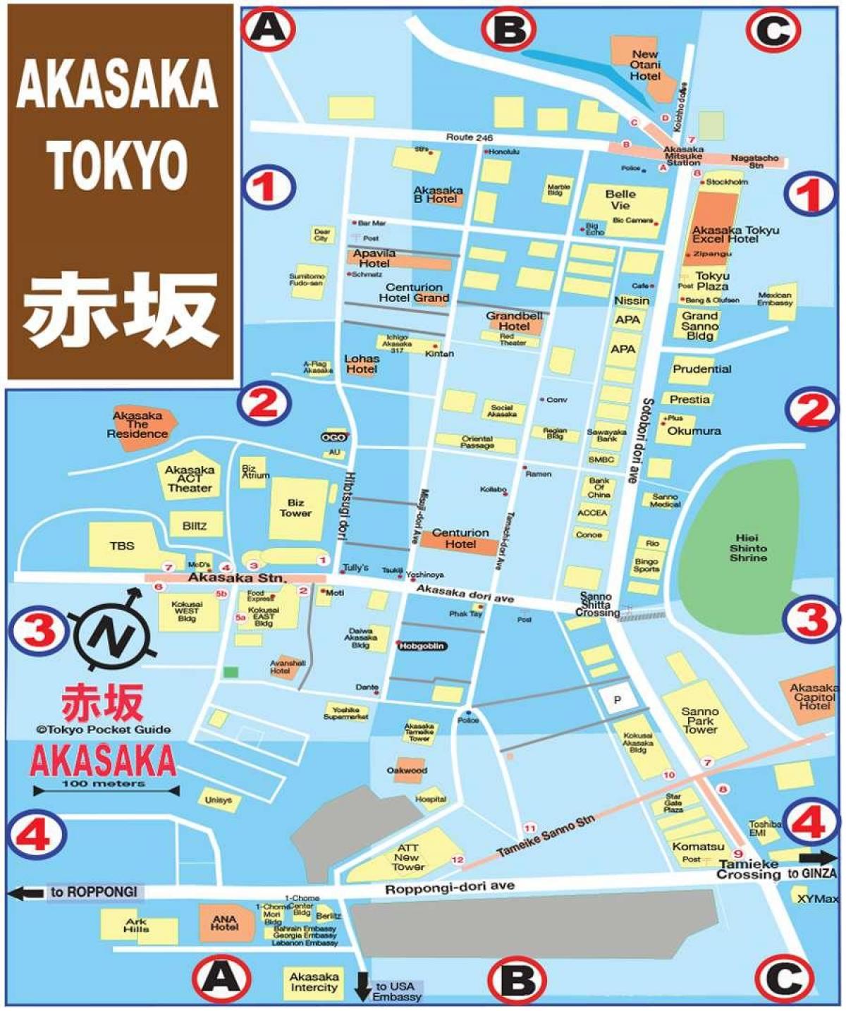 地图上的赤坂京