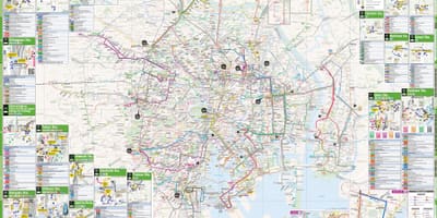 东京的城市巴士地图