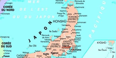 地图的日本东京