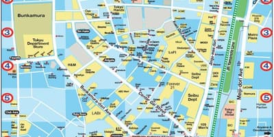 地图东京Shibuya