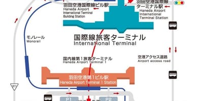 羽田国际机场的地图
