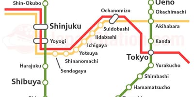 东京JR线地图