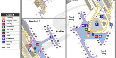 Nrt东京机场的地图