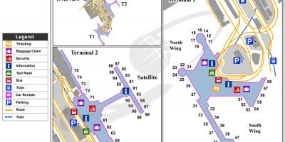 Nrt东京机场的地图