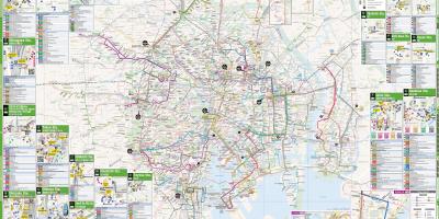 东京的城市巴士地图