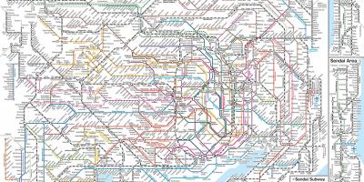 日本东京铁路地图